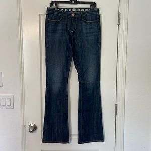 Earnest Sewn bootcut dark wash jeans